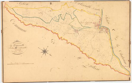 Laqueuille - 51 FI 570      Section B d'Obervialle, 3ème feuille