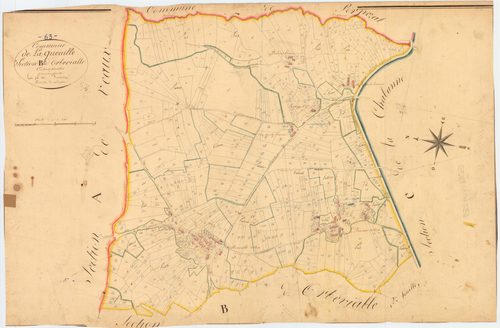 Laqueuille - 51 FI 568      Section B d'Obervialle, 1ère feuille