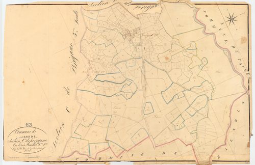 Larodde - 54 Fi 497      Section C de Pérignac, 2ème feuille