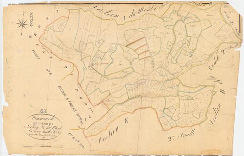 Larodde - 54 Fi 492      Section A du Mont, 2ème feuille