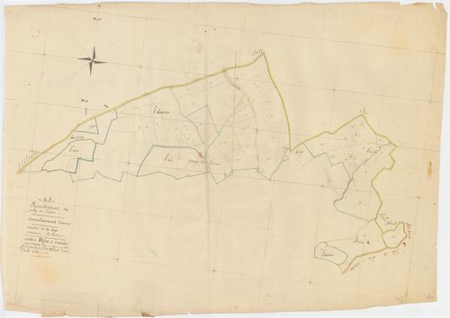 La Tour-d'Auvergne - 54 Fi 508      Section B des Férérolles, 1ère feuille