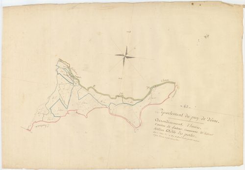 La Tour-d'Auvergne - 54 Fi 518      Section G des Portes, 1ère feuille