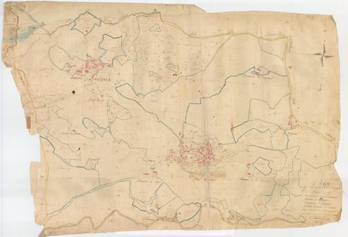 La Tour-d'Auvergne - 54 Fi 516      Section F de Latour, 1ère feuille