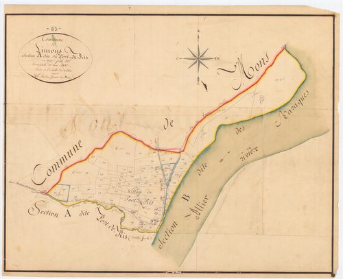 Limons - 55 FI 554      Section A de Port-de-Ris, 1ère feuille