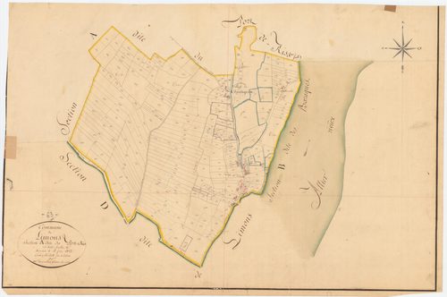 Limons - 55 FI 556      Section A de Port-de-Ris, 3ème feuille