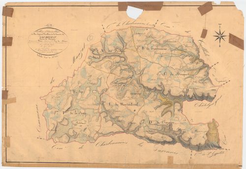 Loubeyrat - 53 FI 547      Tableau d'assemblage du plan cadastral parcellaire de la commune de Loubeyrat