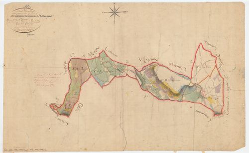 Malauzat - 53 FI 561      Tableau d'assemblage du plan cadastral parcellaire de la commune de Malauzat