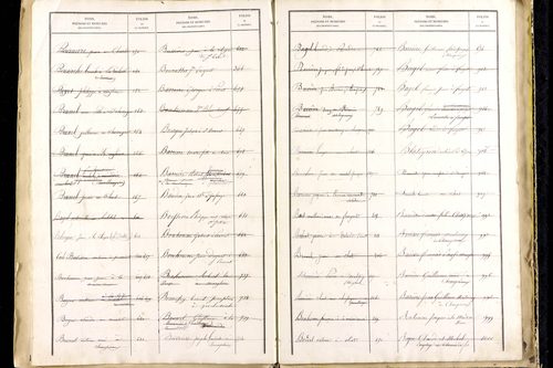 Manglieu - P 9475      Folios 1201 à 1711