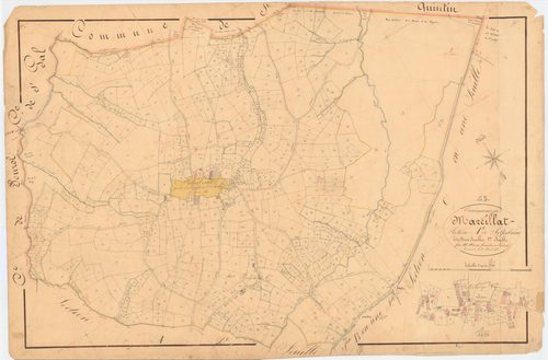 Marcillat - 53 FI 592      Section A de Salpalaine, 1ère feuille