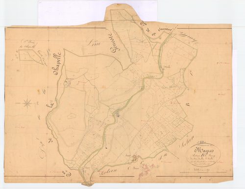 Mayres - 55 FI 637      Section B du Bourg, 2ème feuille