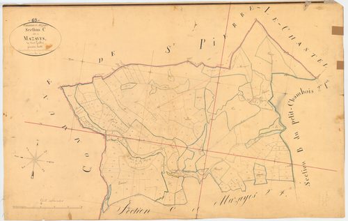 Mazaye - 51 FI 665      Section C de Mazayes, 1ère feuille