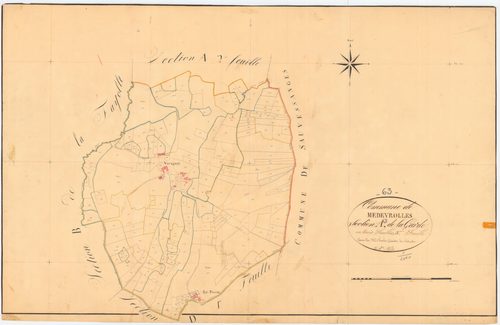 Medeyrolles - 55 FI 644      Section A de la Garde, 3ème feuille