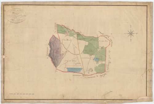 Ménétrol - 53 FI 626      Tableau d'assemblage du plan cadastral parcellaire de la commune de Ménétrol