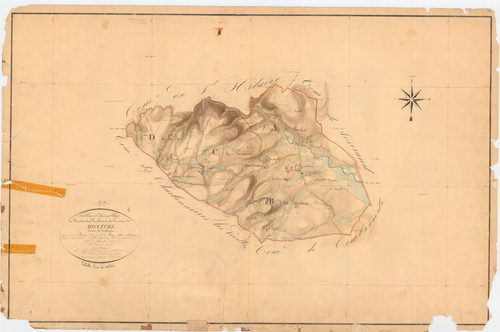 Montcel - 53 FI 675      Tableau d'assemblage du plan cadastral parcellaire de la commune de Montcel