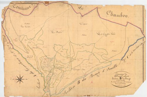 Mont-Dore - 51 FI 757      Section B du Bourg, 2ème feuille