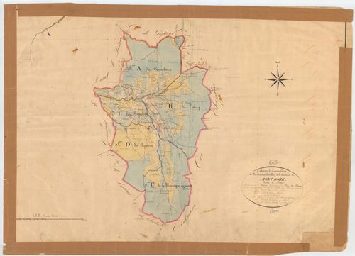 Mont-Dore - 51 FI 752      Tableau d'assemblage du plan cadastral parcellaire de la commune du Mont-Dore