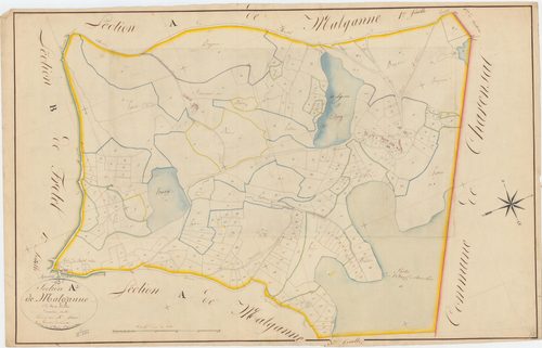 Montel-de-Gelat - 53 FI 684      Section A de Malgranne, 2ème feuille