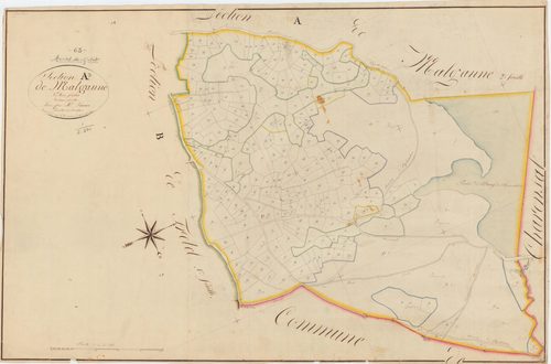Montel-de-Gelat - 53 FI 685      Section A de Malgranne, 3ème feuille