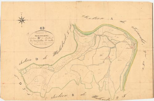 Montfermy - 53 FI 700      Section B de Malleret, 1ère feuille