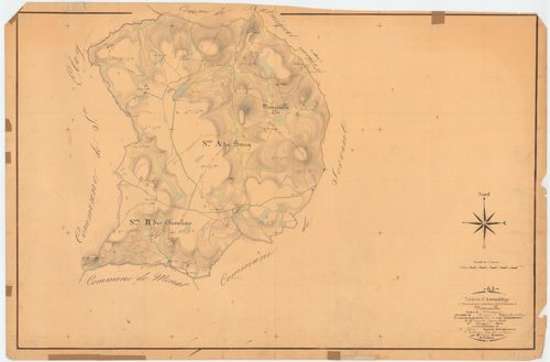 Moureuille - 53 FI 713      Tableau d'assemblage du plan cadastral parcellaire de la commune de Moureuille