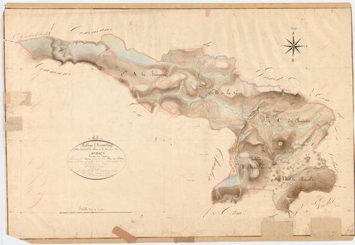 Murol - 54 Fi 607      Tableau d'assemblage du plan cadastral parcellaire de la commune de Murol