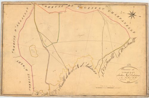 Nébouzat - 51 FI 781      Section A d'Antérioux, 1ère feuille