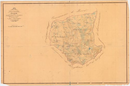 Neuville - 51 FI 791      Tableau d'assemblage du plan cadastral parcellaire de la commune de Neuville
