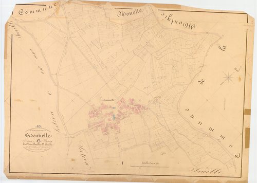 Nonette - 54 Fi 647      Section A du Bourg, 1ère feuille