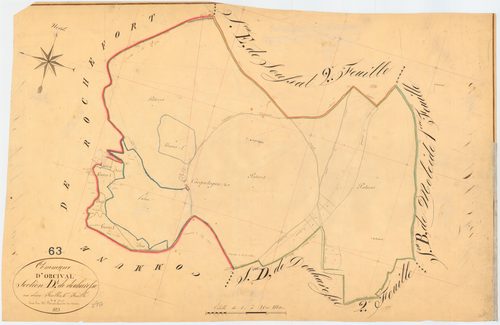 Orcival - 51 FI 861      Section D de Douharesse, 1ère feuille