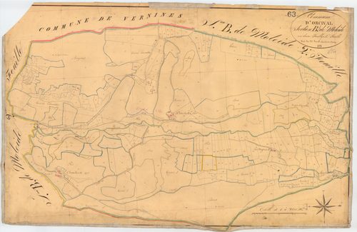Orcival - 51 FI 857      Section B de Moleide, 1ère feuille