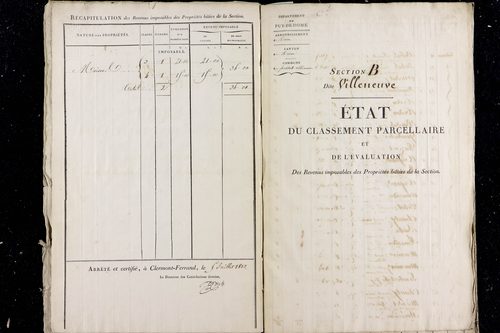 Pessat-Villeneuve - P 10391/2      Section B