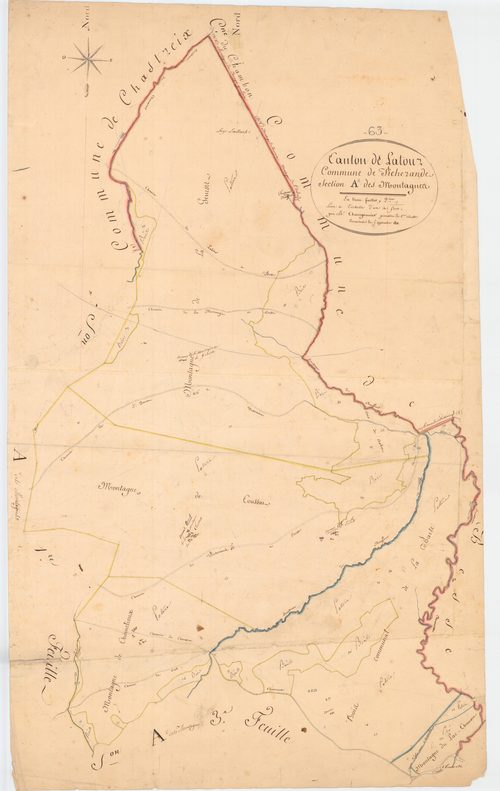 Picherande - 54 Fi 675      Section A des Montagnes, 2ème feuille