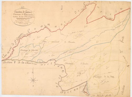 Picherande - 54 Fi 674      Section A des Montagnes, 1ère feuille