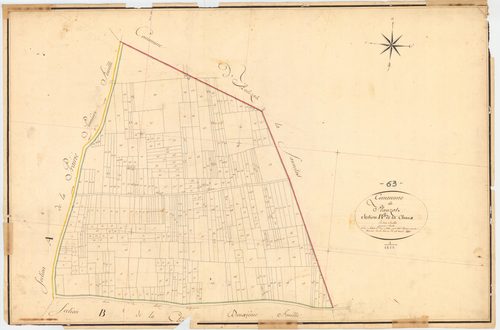 Plauzat - 51 FI 922      Section B de la Chaux, 1ère feuille