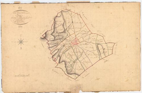 Plauzat - 51 FI 916      Tableau d'assemblage du plan cadastral parcellaire de la commune de Plauzat