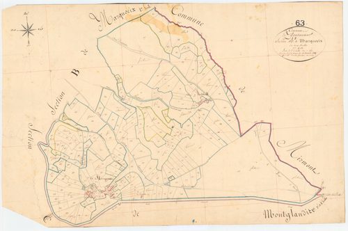 Pontaumur - 53 FI 759      Section B de Marquoeix, 2ème feuille