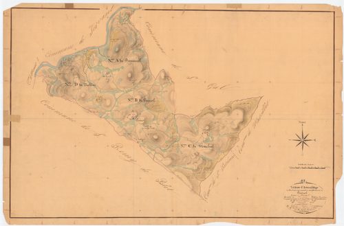 Pouzol - 53 FI 769      Tableau d'assemblage du plan cadastral parcellaire de la commune de Pouzol