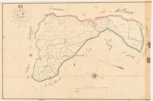 Puy-Saint-Gulmier - 53 FI 797      Section B de Fratanges, 3ème feuille