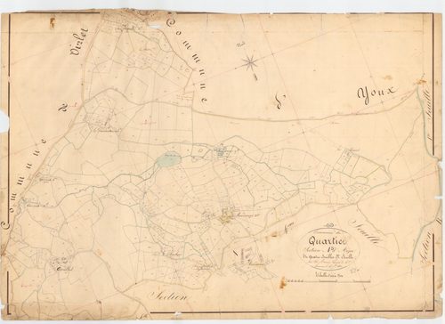 Le Quartier - 53 FI 808      Section A d'Aizier, 3ème feuille