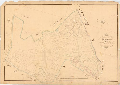 Randan - 53 FI 828      Section B de Loriaval, 1ère feuille