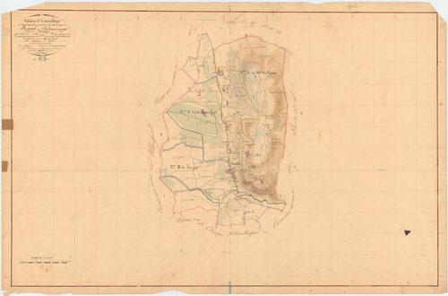 Ravel - 51 FI 977      Tableau d'assemblage du plan cadastral parcellaire de la commune de Ravel-Salmerange