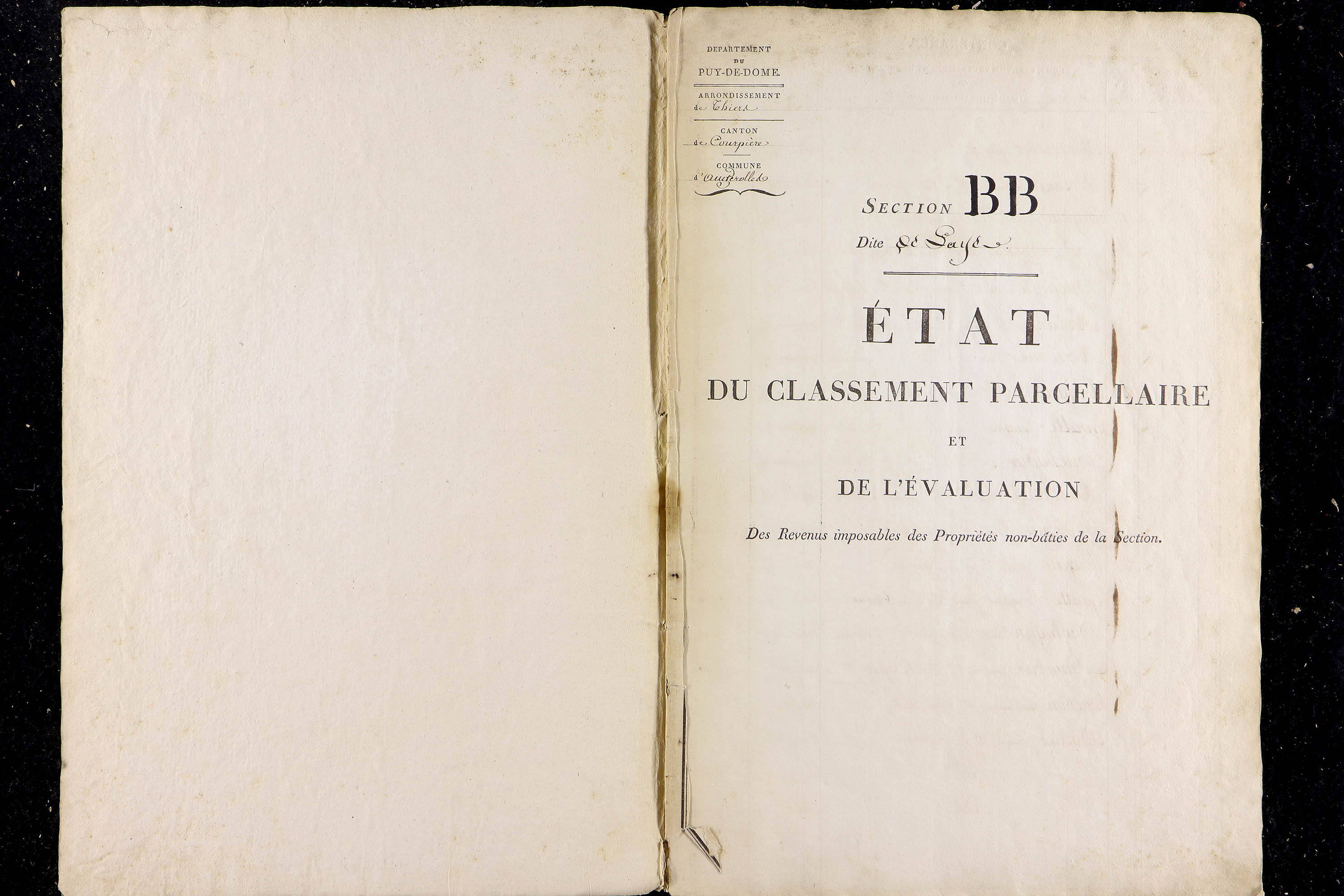 La Renaudie - P 12500      Section BB