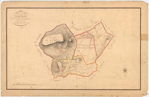 La Roche-Blanche - 51 FI 1001      Tableau d'assemblage du plan cadastral parcellaire de la commune de la Roche-Blanche