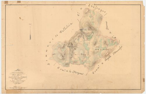 Roche-Charles-la-Mayrand - 54 Fi 701      Tableau d'assemblage du plan cadastral parcellaire de la commune de Roche-Charles
