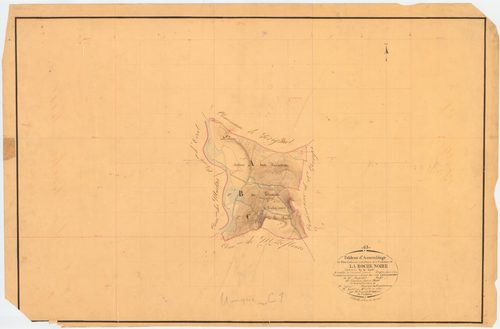 La Roche-Noire - 51 FI 1021      Tableau d'assemblage du plan cadastral parcellaire de la commune de La Roche-Noire