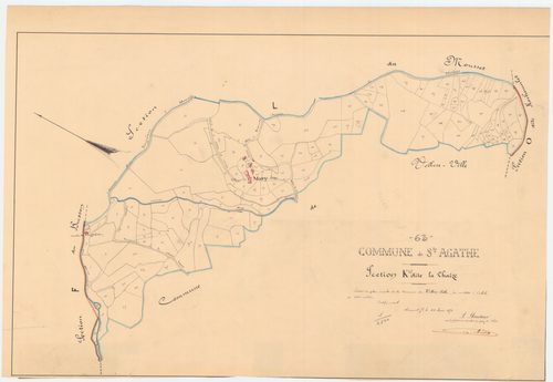 Sainte-Agathe - 55 FI 814      Section K de la Chaize
