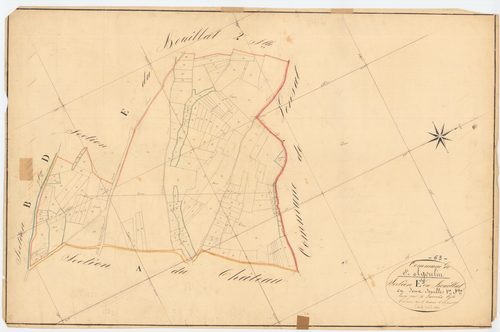 Saint-Agoulin - 53 FI 873      Section E de Rouillat, 1ère feuille