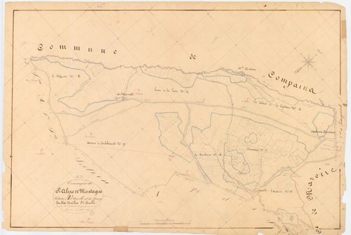 Saint-Alyre-ès-Montagne - 54 Fi 711      Section A d'Auzolle et du Bourg, 3ème feuille