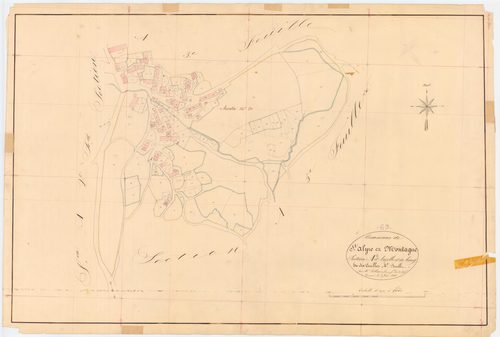 Saint-Alyre-ès-Montagne - 54 Fi 712      Section A d'Auzolle et du Bourg, 4ème feuille