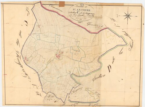 Saint-Anthème - 55 FI 854      Section C de la Fougerouse, 2ème feuille